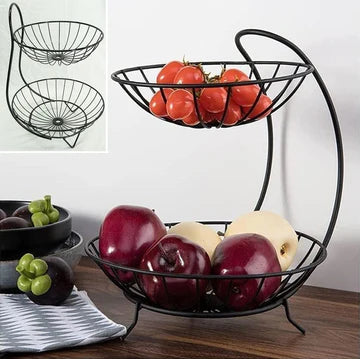 Fruit Basket 2 Layer (Round Shaped)
